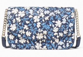 Kate Spade Kristi Chain Flap Crossbody Blue / Navy Floral KB683 NWT $249 FS - £76.35 GBP
