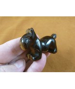 (Y-DOG-SCS-723) brown SCOTTISH Terrier Scottie dog gemstone carving SCHN... - €21,25 EUR