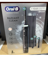 Oral-B Radiant Clean Bluetooth Rechargeable Electric Toothbrush w/ 4 Bru... - $2,727.83 MXN