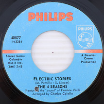 The 4 Seasons - Electric Stories / Pity 1968 45 rpm 7&quot; Single Vinyl Reco... - $5.54