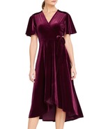 Ruby Velvet Mock Wrap Midi Dress ! Only 69.00 ! - £55.15 GBP