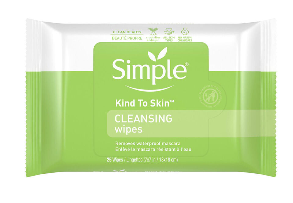 Simple Cleansing Facial Cleansing Wipes 25 Wipes