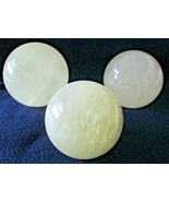 Set of Three Citrine Quartz Crystal Spheres Balls Chakra, Reiki 4&quot; 3.5&quot; ... - $339.57 CAD