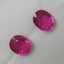 Natural Rubellite Oval Facet Cut 11X9mm Intense Pink Color SI1 Clarity Loose Gem - £715.43 GBP