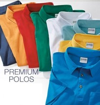 NEW Haband Men Premium Jersey Polo Rugby Knit Top Shirt Cotton Blend - $6.99