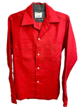 Van Heusen VTG 1950s NOS Red Wool Nylon Shirt Loop Collar 2 Pockets Mob ... - $5,110.40 MXN