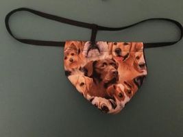 New Sexy Mens DOGS Gstring Animal Thong Male Lingerie Underwear - $18.99