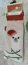 Holiday Time Women&#39;s Knee High Socks Llama Tree Shoe Size 4-10 Pink - £7.70 GBP