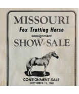 1968 Missouri Fox Trotting Horse Show Fair Advertisement Ava Consignment... - $462.01 MXN