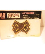 ATLAS HO  #145 CUSTOM LINE BRASS 60  DEGREE CROSS-OVER TRACK- OPENED- SR34 - $7.36