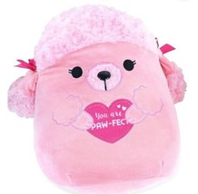 Squishmallows 8” Valentine Chloe the Pink Paw-Fect Poodle Dog Plush KellyToy NWT - £23.19 GBP