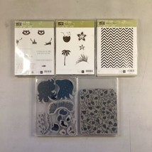 Stampin&#39;Up Lot of 5 Stamp Sets - See Photos - Tropical Party - Chevron -... - £15.59 GBP