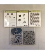 Stampin&#39;Up Lot of 5 Stamp Sets - See Photos - Tropical Party - Chevron -... - £15.56 GBP