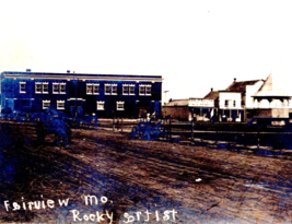 RPPC Dirt Street View Park Band Stand Fairview Missouri MO 1910 Postcard M14 - £49.54 GBP