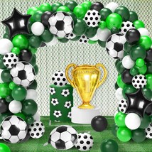 Soccer Party Decorations, 113Pcs Soccer Party Balloon Garland Arch Kit G... - $22.99