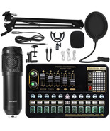 V10 Sound Card Sound Card Suit Condenser Microphone Mobile Phone Karaoke... - $131.00