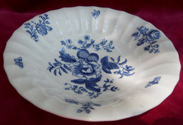 2 ROYAL WORCESTER BLUE SPRAYS FRUIT/DESSERT BOWLS FLORAL - £24.42 GBP