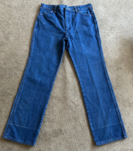 Wrangler Jeans Men&#39;s 38x34 Blue Cowboy Cut Ranch Workwear Western Denim ... - $14.89