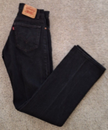 Levis 517 Bootcut Jeans Mens 30x33(tagged 32x36) Black 100% Cotton - $30.07