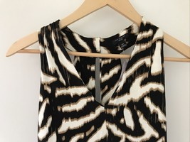 NEW Ann Taylor Animal Zebra Print Petite Rayon Casual Sun Summer Dress 0... - £63.70 GBP
