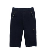 LRL Ralph Lauren Women&#39;s 8 Navy Blue Capri Cargo Pants, Gold Hardware Go... - $32.92 CAD