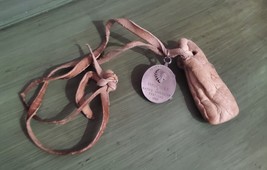 Vintage Leather Necklace Quinnehtukqut Rendezvous Native American Festiv... - $25.00