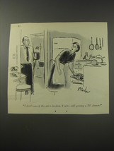 1955 Cartoon by Perry Barlow - I don&#39;t care if the set is broken. - £14.56 GBP