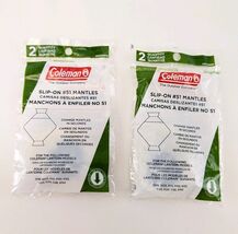 Coleman #51 Lantern Mantels Bayonet Slip On 2 Packs - 4 Mantels Total - $19.75