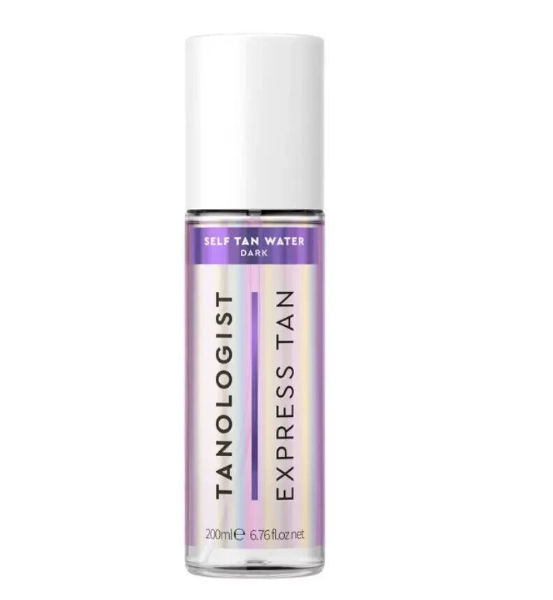 Tanologist Express Self Tan Water - Self Tanner for Face & Body 6.76 Fl Oz DARK