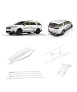 Rain Guards Full Set for Kia Carnival 2022-2024 (14 PCs) Chrome Finish Tape-On S - $370.99