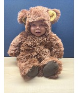 Anne Geddes Baby Doll Bear Brown Eyes Fur Vintage 1997 VINTAGE. Great Co... - $29.70