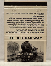 Vintage Romney, Hythe &amp; Dymchurch Light Railway Matchbook Cover Near Ken... - £5.41 GBP