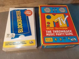Blockbuster Movie Mtv Throwback Music Quiz Trivia Party Game 2pk New Spi... - £18.41 GBP