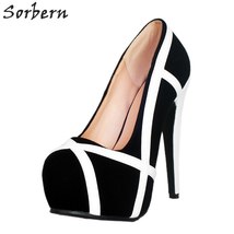 Sexy Black Women Shoes Size 12 Or 13 Runway Heels Ol Shoes Platform High Heel Pu - £135.36 GBP