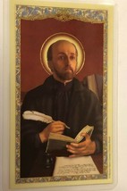 Saint Ignatius of Loyola Laminated Prayer Card, New (2) - £1.55 GBP