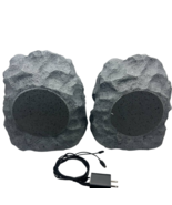Wireless Bluetooth Stereo Rock Speaker 2 Pack Outdoor IPX5 Waterproof 20... - $90.00