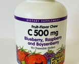 Natural Factors Vitamin C 500 mg 180 Chewable Wafers Blueberry Exp 07/2027 - £14.28 GBP