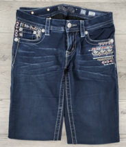 Women&#39;s Miss Me Signature Skinny Aztec Themed Embellished Denim Jeans - Size 27 - £30.31 GBP