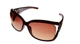 Esprit Sunglass Dark Brown Plastic Rectangle Rimless, Brown Gradient 19284 532  - £14.37 GBP