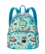 Mickey Mouse and Friends Play in the Park Loungefly Mini Backpack Blue G... - $123.09 CAD