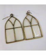 Sanctuary project earrings stained glass church windows Statement Sanctu... - $502.29 MXN