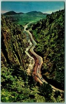 Aerial View Big Thompson Canyon Road Estes Park CO UNP Chrome Postcard I6 - £3.09 GBP