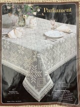 Vintage Tessile Elegant Lace Tablecloth 66&quot;X118” OBLONG by Tessile 100% Cotton - £32.19 GBP