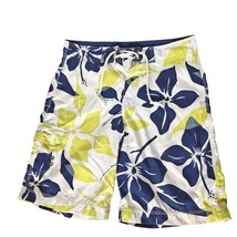 American Eagle Outfitters Men&#39;s Swim Trunks Size 30 Blue White Yellow Fl... - €13,93 EUR
