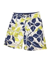 American Eagle Outfitters Men&#39;s Swim Trunks Size 30 Blue White Yellow Fl... - €13,93 EUR
