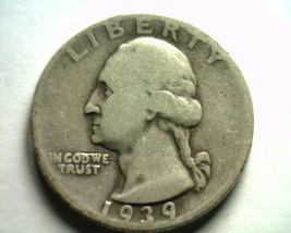 1939-D Washington Quarter Fine+ F+ Nice Original Coin From Bobs Coins Fast Ship - £8.77 GBP