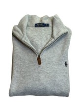 Polo by Ralph Lauren Gray Pullover XL Long Sleeve Sweatshirt 1/4 Zip Ext... - £23.67 GBP