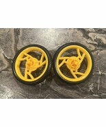 Replacement Toy MEGA BLOKS WHEELS Yellow Spokes/Black Rubber Tires 3-1/4... - €5,77 EUR