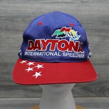 Vintage Nascar Daytona Hat Men Red Blue Cap Casual International Speedwa... - $18.69