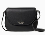 New Kate Spade Leila Mini Flap Crossbody Pebble Leather Black - $81.61